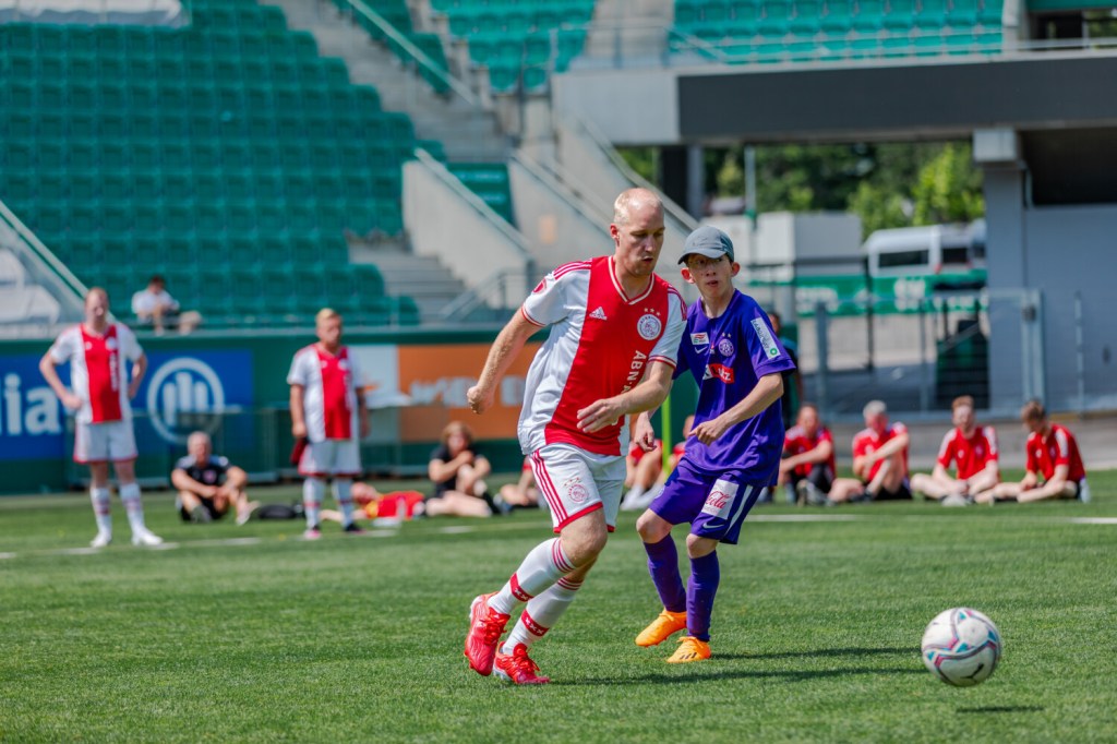 Actiefoto uit de wedstrijd tegen Salzburg