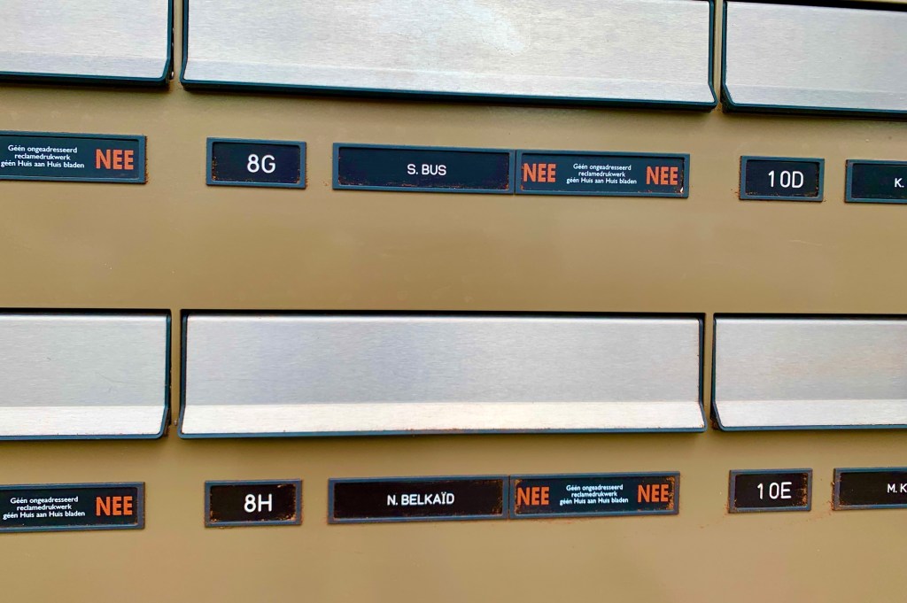 De brievenbussen van Nordin en Sander